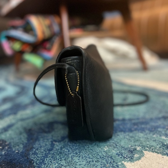 VTG Coach Quincy Black Crossbody Bag 9919 - Picture 4 of 11